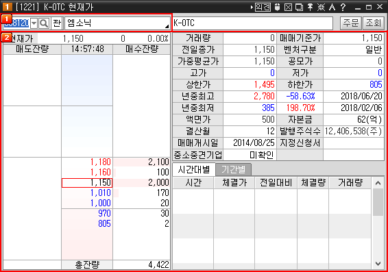 K-OTC 현재가 01